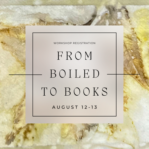 Workshop: From Boiled to Books (August 12-13, 2023)
