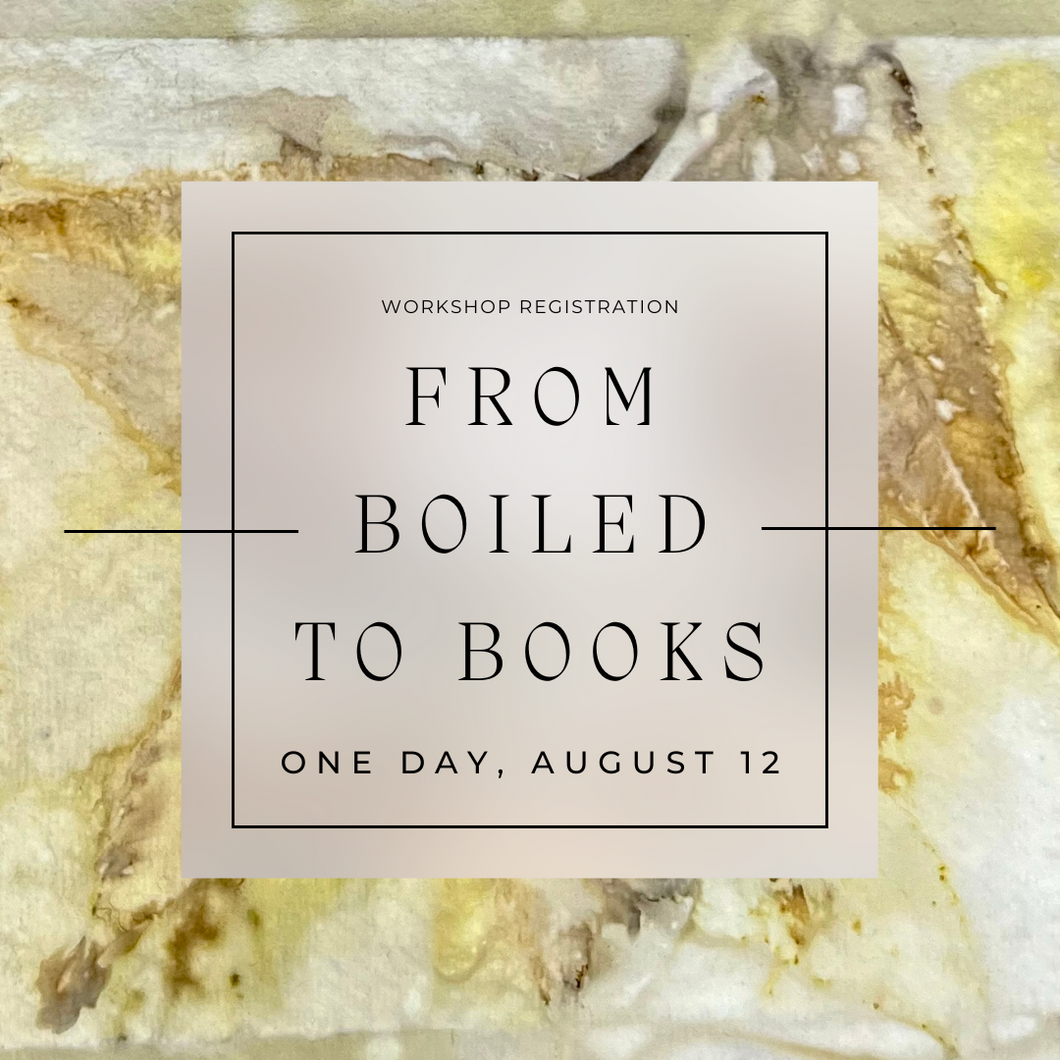 Workshop: From Boiled to Books (August 12, 2023)